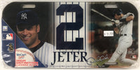 New York Yankees Derek Jeter High Definition Acrylic License Plate