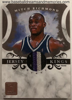 2010-11 Donruss Mitch Richmond Jersey Kings Jersey Patch Card Serial Numbered 31/49
