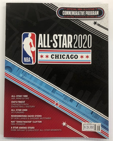 NBA All Star 2020 Chicago Basketball Game Commemorative Program