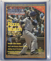Chicago Baseball The Complete Guide To Cubs Baseball Paper Magazine with Anthony Rizzo on Cover
