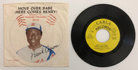 Hank Aaron Move Over Babe (Here Comes Henry) 45 Record In Sleeve