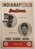 1966 Indianapolis Indians Score Card Signed By Ramon Conde