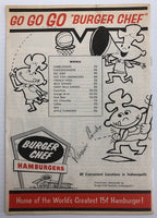 1966 Indianapolis Indians Score Card Signed By Ramon Conde