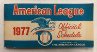 1977 American League Baseball Official Schedule Book