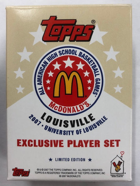 2007 Topps McDonalds Louisville All American High School Basketball Games Exclusive Player Set