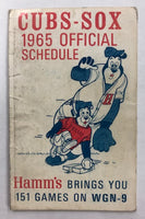 1965 Chicago White Sox & Chicago Cubs Official Schedule