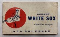 1960 American League Baseball Chicago White Sox Schedule Book