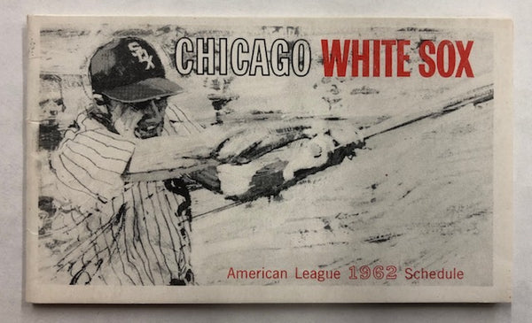1962 American League Baseball Chicago White Sox Schedule Book