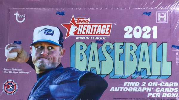 2021 Topps Heritage Minor League Baseball Hobby Box