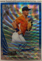 2019 Leaf Metal Draft Nico Hoerner Autograph Card Serial Numbered 5/20