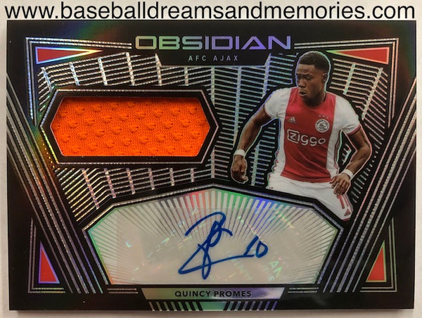 2019-20 Panini Obsidian Soccer Quincy Promes Autograph Jersey Card Serial Numbered 15/99