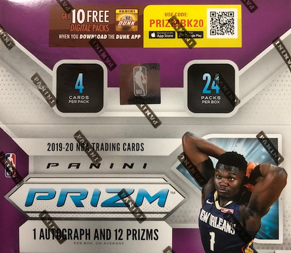 2019-20 Panini Prizm Basketball Retail Box