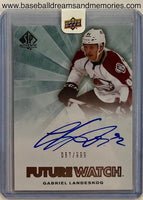 2011-12 Upper Deck SP Authentic Gabriel Landeskog Future Watch Autograph Card Serial Numbered 067/999 (SEALED)