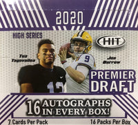 2020 Sage Hit Premier Draft High Series Hobby Box