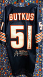 Chicago Bears Dick Butkus Autographed Inscribed Collector's Edition Jersey Serial Numbered 156/500