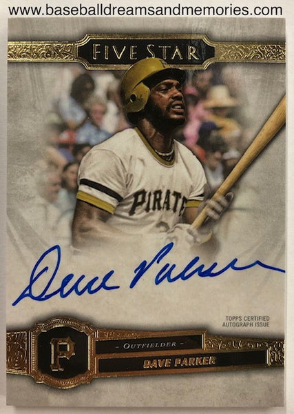 2021 Topps Five Star Dave Parker Autograph Card