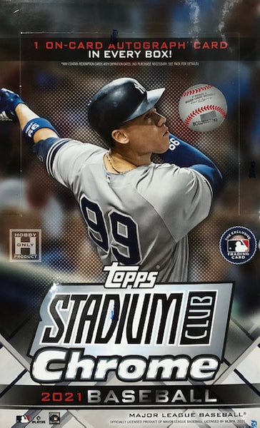 2021 Topps Stadium Club Chrome Baseball Hobby Box