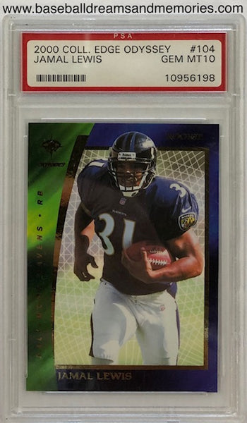 2000 Collectors Edge Odyssey Jamal Lewis Rookie Card Graded PSA GEM MT 10