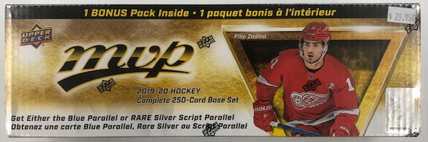 2019-20 Upper Deck MVP Hockey Complete Factory Set of 250 Cards