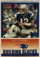 2002 Fleer Tradition Tom Brady Building Blocks TIFFANY Card Serial Numbered 190/225 *READ DESCRIPTION*
