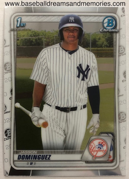 2020 Bowman Chrome Jasson Dominguez 1st Bowman Card