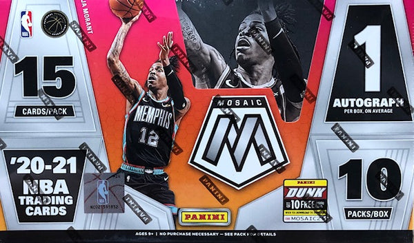 2020-21 Panini Mosaic Basketball Hobby Box