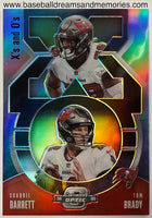2020 Panini Contenders Optic Tom Brady & Shaquil Barrett X's and O's Silver Parallel Card