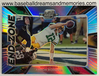 2020 Panini Contenders Optic Aaron Rodgers End Zone Silver Parallel Card