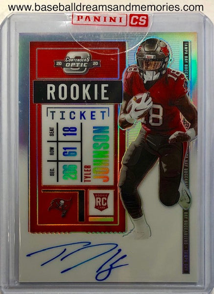2020 Panini Contenders Optic Tyler Johnson Silver Rookie Ticket Autograph Card