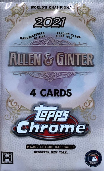 2021 Topps Allen & Ginter Chrome Baseball Hobby Pack