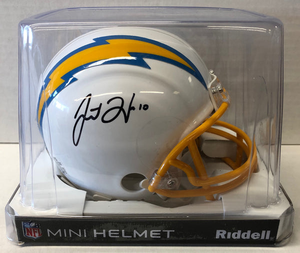 San Diego Chargers Justin Herbert Signed Autographed Mini Helmet with Beckett COA