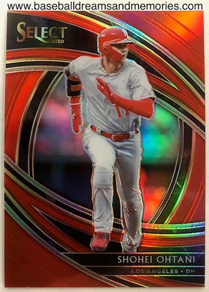 2020 Select Shohei Ohtani Red Premier Prizm Parallel Card Serial Numbered 082/199