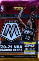 2020-21 Panini Mosaic Fast Break Basketball Hobby Pack