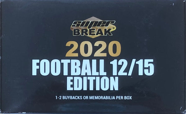 2020 Super Break Football 12/15 Edition Hobby Box