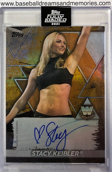 2021 Topps WWE Fully Loaded Stacy Keibler Autograph Card Serial Numbered 14/99