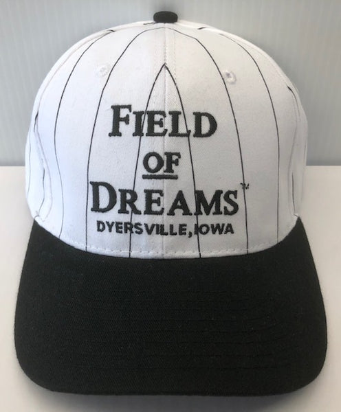 Field of Dreams Black & White Pinstripe Baseball Cap