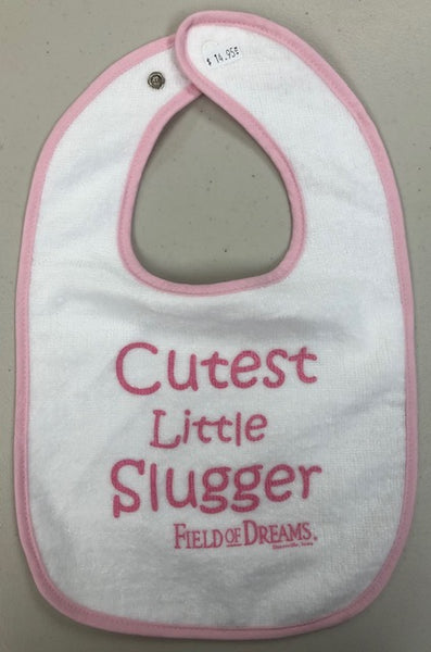 Field of Dreams - Cutest Little Slugger Baby Bib