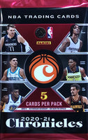 2020-21 Panini Chronicles Basketball Retail Pack