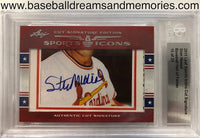 2011 Leaf Sports Icons Stan Musial Cut Signature Numbered 15/23