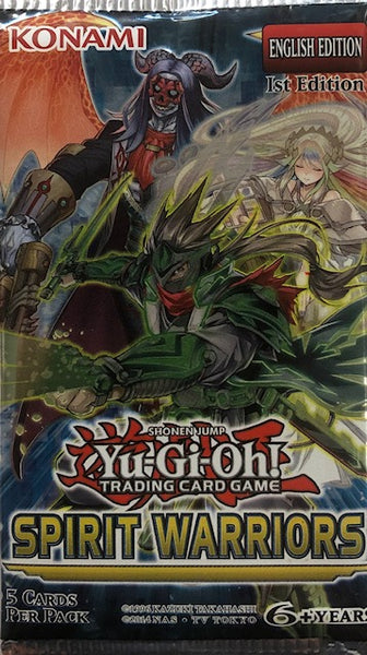 Yu-Gi-Oh! Spirit Warriors 1st Edition Trading Card Booster Pack