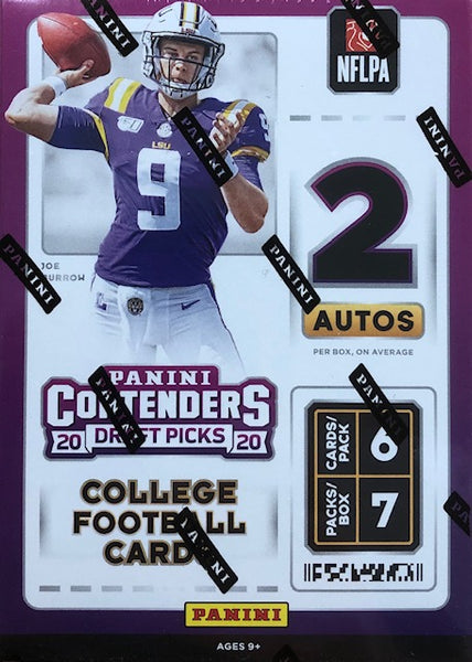 2020 Panini Contenders Draft Picks Football Retail Blaster Box