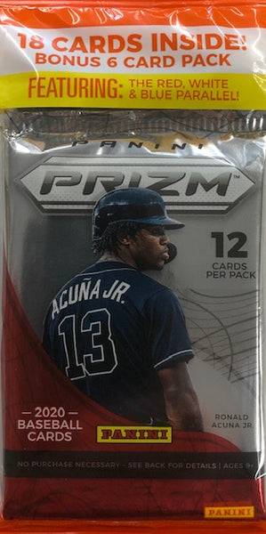 2020 Panini Prizm Baseball Retail Cello Hanger Pack