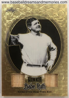 2019 Leaf Babe Ruth Gold Superfractor Dual Bat Card Serial Numbered 1/1