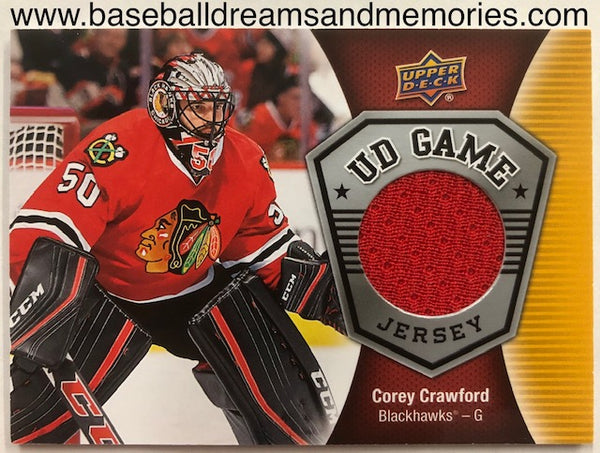 2016-17 Upper Deck Corey Crawford UD Game Jersey Card