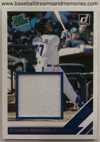 2019 Panini Donruss Vladimir Guerrero Jr Rated Prospect Jersey Card