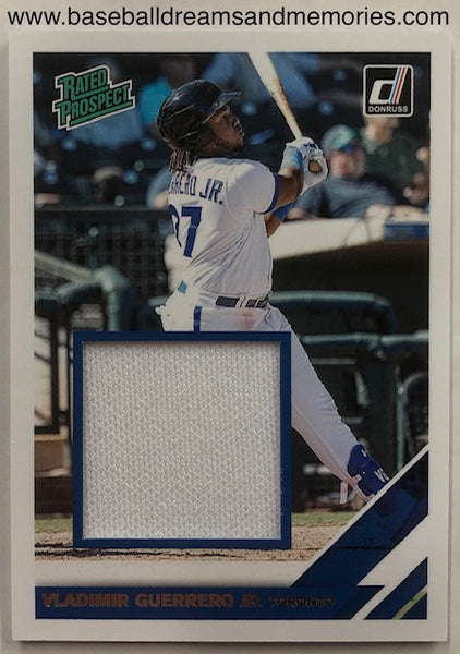 2019 Panini Donruss Vladimir Guerrero Jr Rated Prospect Jersey Card
