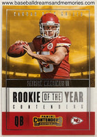 2017 Panini Contenders Patrick Mahomes Rookie of the Year Contenders Card