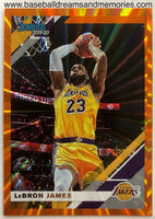 2019-20 Panini Donruss Lebron James Orange Laser Parallel Card
