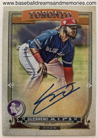 2020 Topps Gypsy Queen Vladimir Guerrero Jr Autograph Logo Swap Parallel Card Serial Numbered 43/99