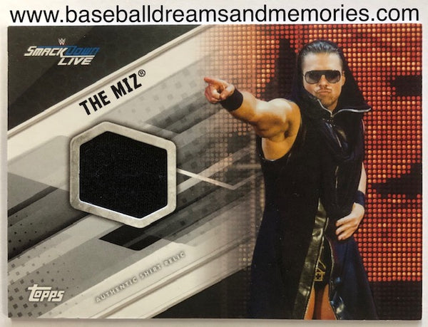 2017 Topps WWE Smack Down Live The Miz Relic Card Serial Numbered 082/199